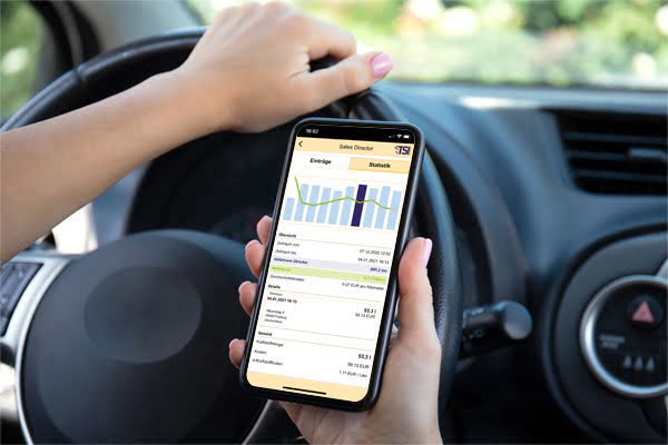 TSI Light Fahrtenbuch - Mit der TSI Connect Mobil-App jederzeit Zugriff!