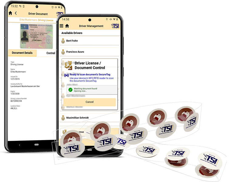 Driver License Checks with TSI Secure Tags