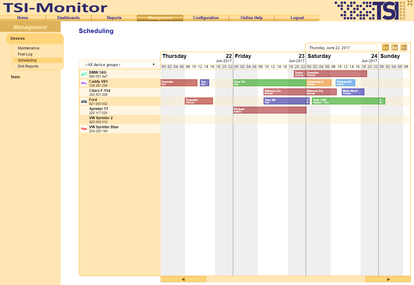 Device Scheduling