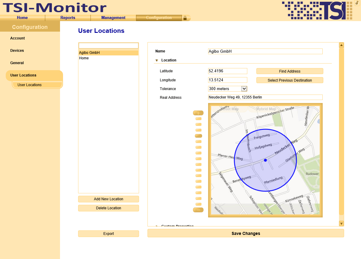 User-defined
                Locations