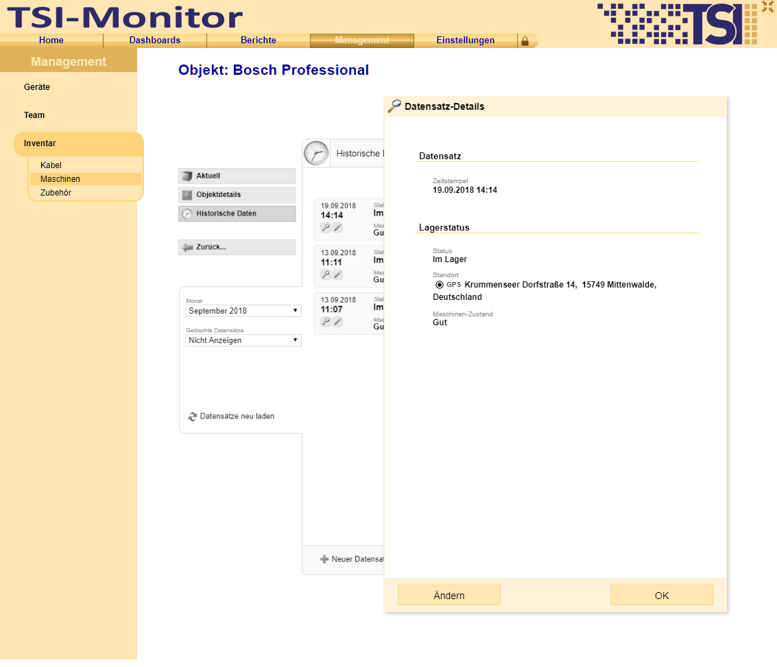 Datensatz-Details