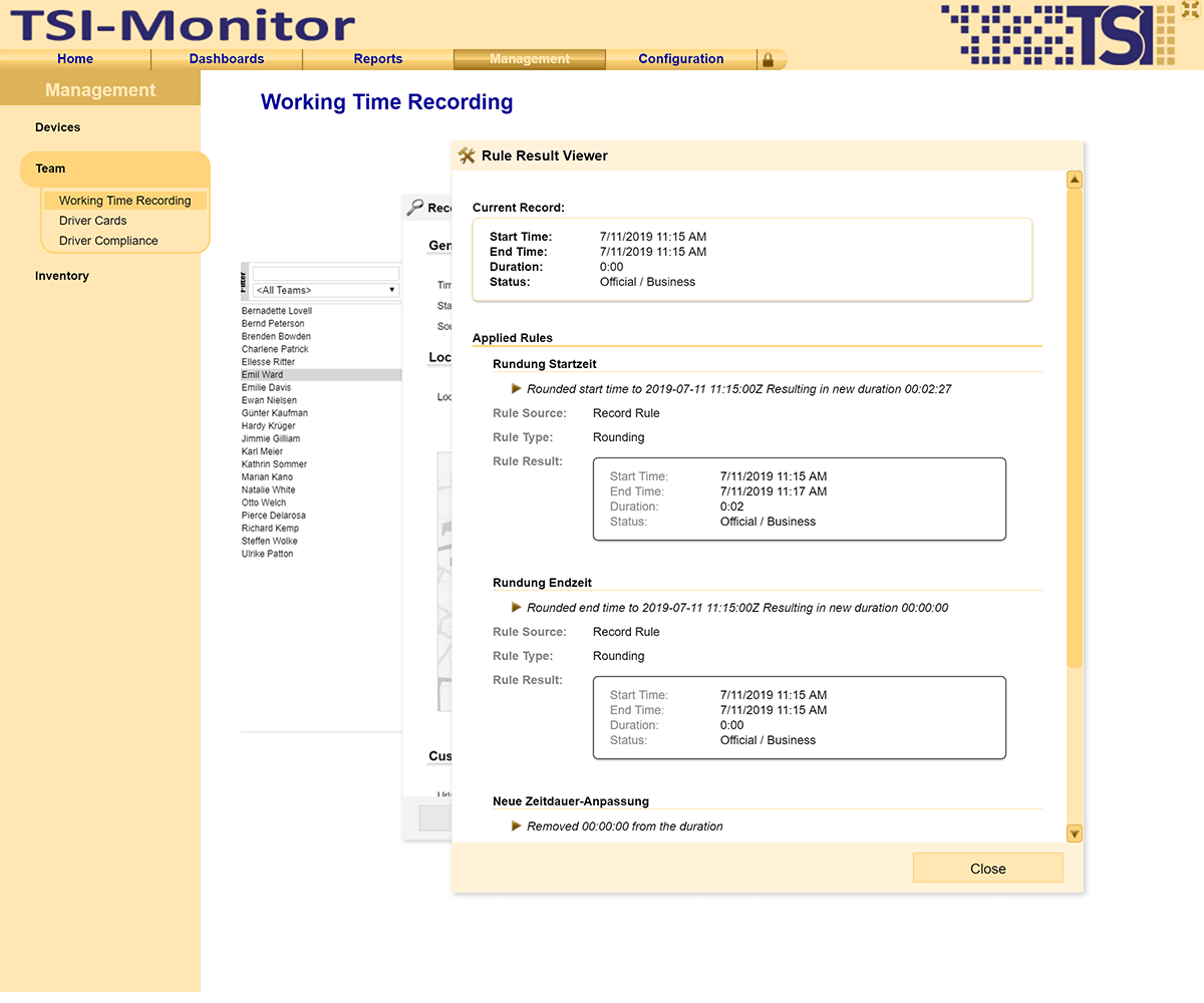 Accounting rounding rules